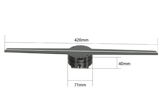 kwaliteit  RGB1615 Holographic Led Fan Display 56 65 85cm 8GB Support Splicing fabriek